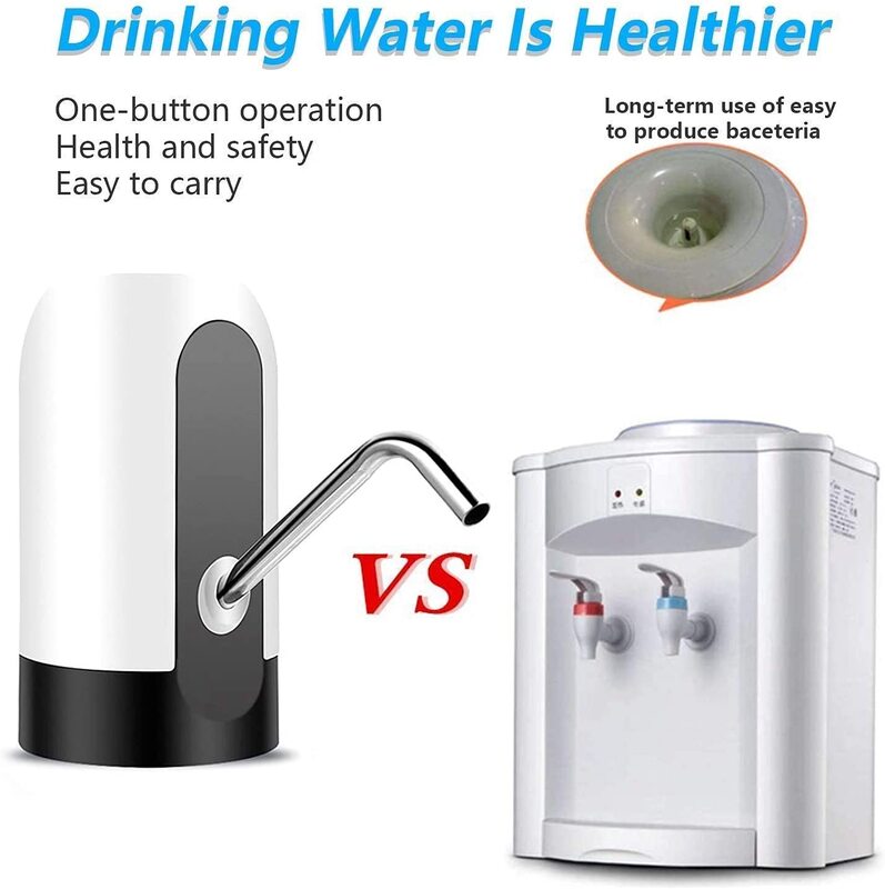 Xiao_mi vida inteligente dispensador de garrafa de água elétrica portátil conveniente bomba de garrafa de água automática para universal garrafa de 5 galões