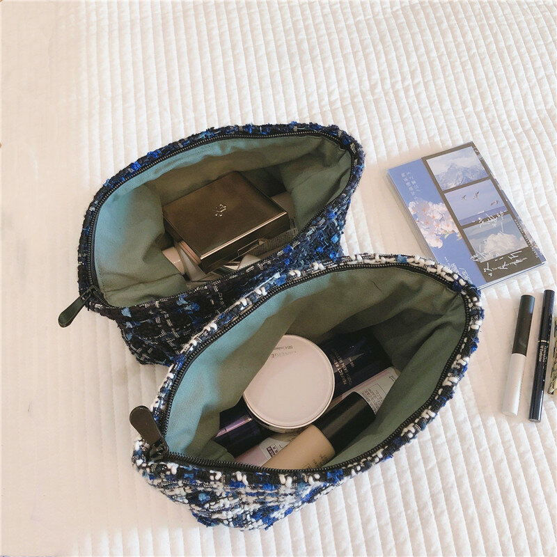 Purdored 1 pc outono nova grande bolsa de maquiagem feminina bolsa de viagem organizador de maquiagem bolsa de cosméticos caso de beleza kit de higiene pessoal