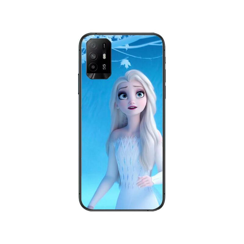 Coque arrière en silicone souple Elsa Disney pour Realme, accessoire de téléphone, compatible avec les modèles C3, RMX2020, x3 pro, C21, 8 Pro, a91