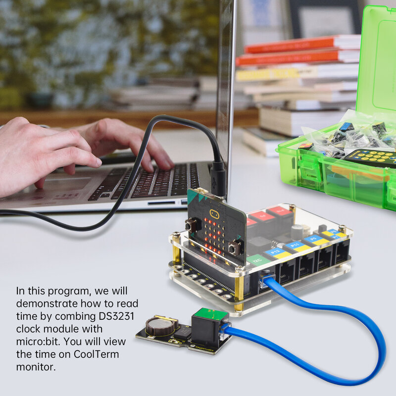 Keyestudio-Kit de inicio fácil de enchufar, para BBC, Micro bit, STEM, EDU, Kit de programa de aprendizaje para Micro: Kit de Sensor de bits