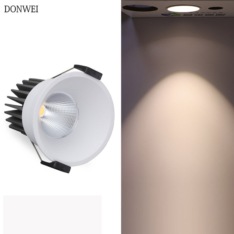 Super Bright Recessed LED Round Downlight COB 7W 10W LED Spot light Indoor Home Decoration Ceiling Lamp AC 110V 220V
