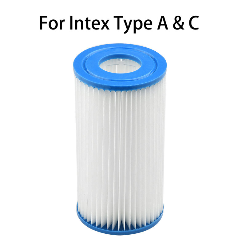 Elemento de filtro de piscina, repuesto tipo A o C, bomba de filtro de piscina, accesorios de cuidado diario, elemento de filtro, 1 ud.