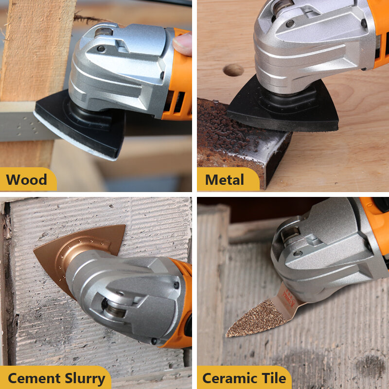 ASOYOGA Multitool oscillante Set di lame per sega accessori per elettroutensili per rinnovo multifunzione per il taglio di metalli in materiale duro in legno