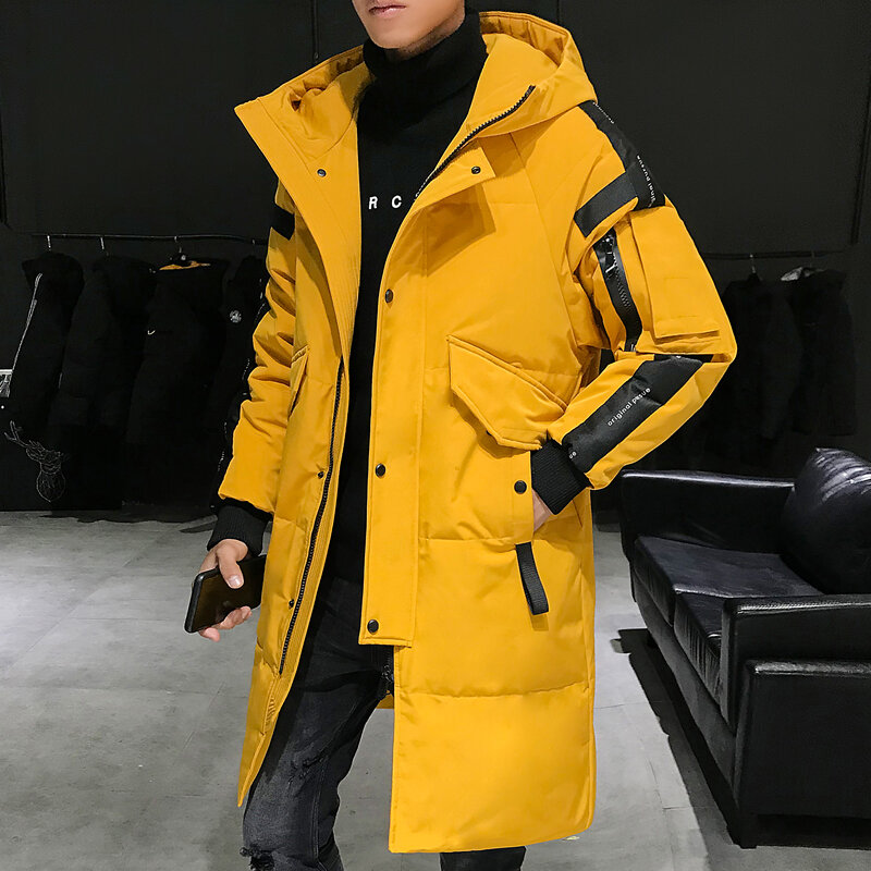 2021 novo inverno dos homens jaqueta masculina elegante para baixo casaco grosso quente homem roupas marca masculina vestuário quente parka