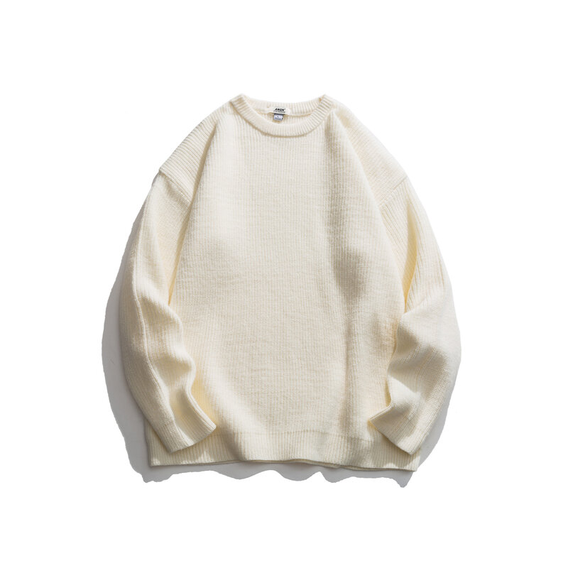 Nanxia Маскировка 2021 осень зима мужской пуловер свитер брендовый Молодежный Повседневный Однотонный свитер с круглым вырезом для мужчин