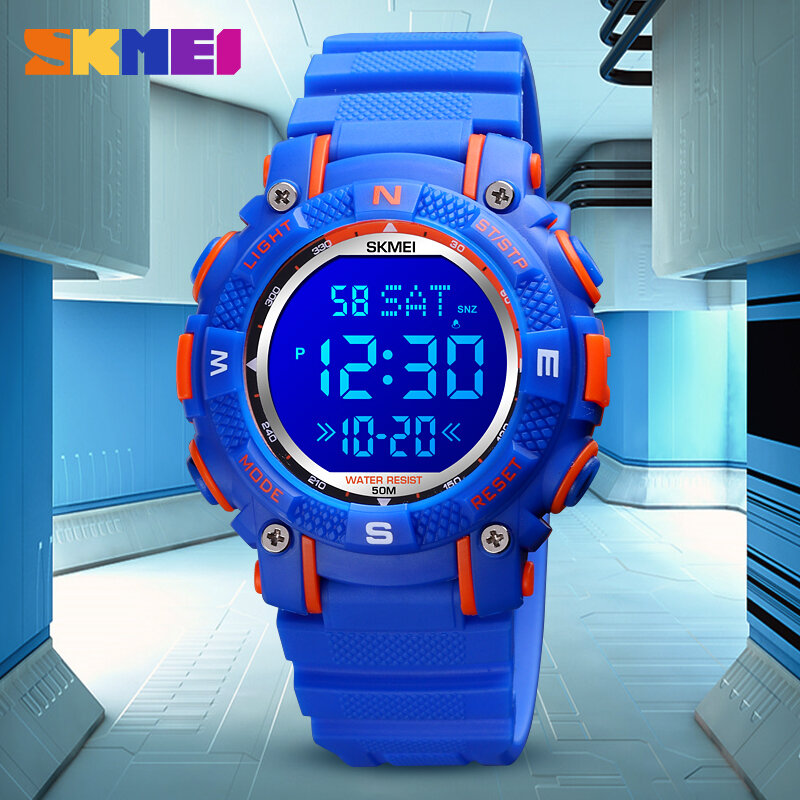 SKMEI Children Digital Watches Original Brand Waterproof Led Kids Clock Electronic Sport Chrono Wristwatch For Boys Girls Gifts