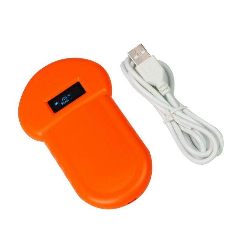 قارئ هوية الحيوانات الأليفة ، ماسح ضوئي رقمي مع شريحة USB قابلة لإعادة الشحن ، محمول باليد ، تطبيق عام