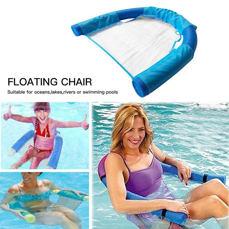 1 pçs natação piscina acessórios cadeira flutuante piscina assentos incrível flutuante piscina cama cadeira noodle cadeira