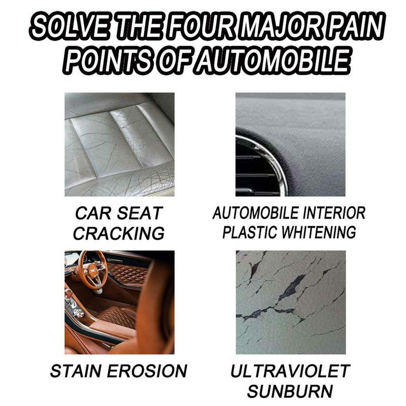 Universal Car Interior Renovation Agent Interior Leather Seat Maintenance Spray Durable Refurbishment Car Wax Auto Accessories