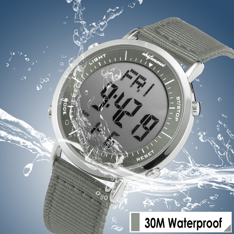 Shifenmei Fashion Outdoor Sport Watch Men Countdown Waterproof Back Light Chrono Digital Wristwatches Hombre Reloj Montre Homme