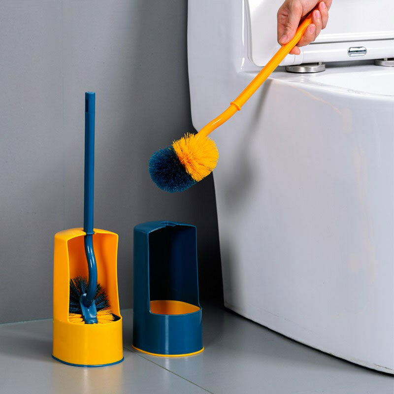 Kit per la pulizia della toilette la moderna spazzola per wc a parete a manico lungo non occupa spazio ed è facile da pulire