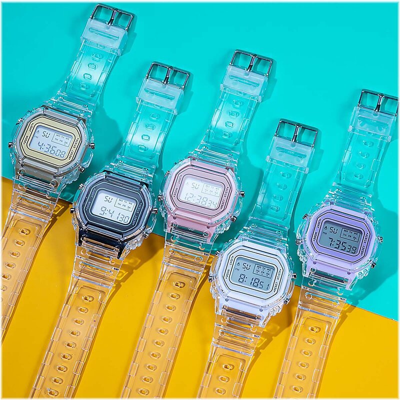 Orologio unico per ragazze ragazzi moda impermeabile orologio digitale Unisex semplice calendario a LED orologi accessori per bambini