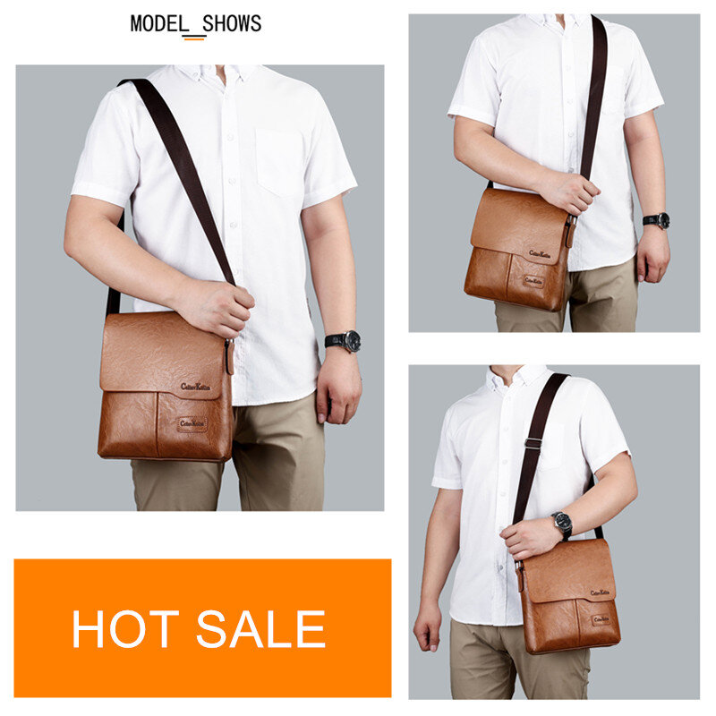 Celsoleira bolsa carteiro masculina koilm, bolsa de ombro de couro casual de marca famosa zh1505/8068 para negócios