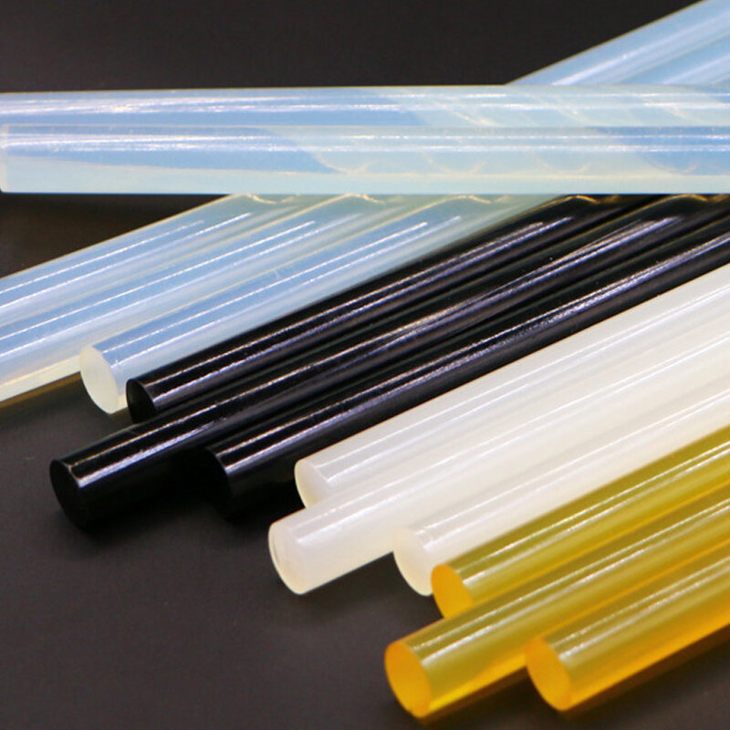 10Pcs/Set 7mm/11mm*270mm Hot Melt Adhesive Hot Melt Glue Sticks 4 Colors For Glue Gun High Viscosity Hot Glue Glue Bar