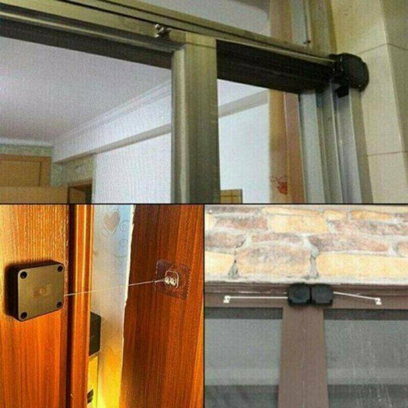 Chiudiporta automatico di rimbalzo automatico del ristorante del balcone della famiglia del chiudiporta nero libero di perforazione multifunzionale