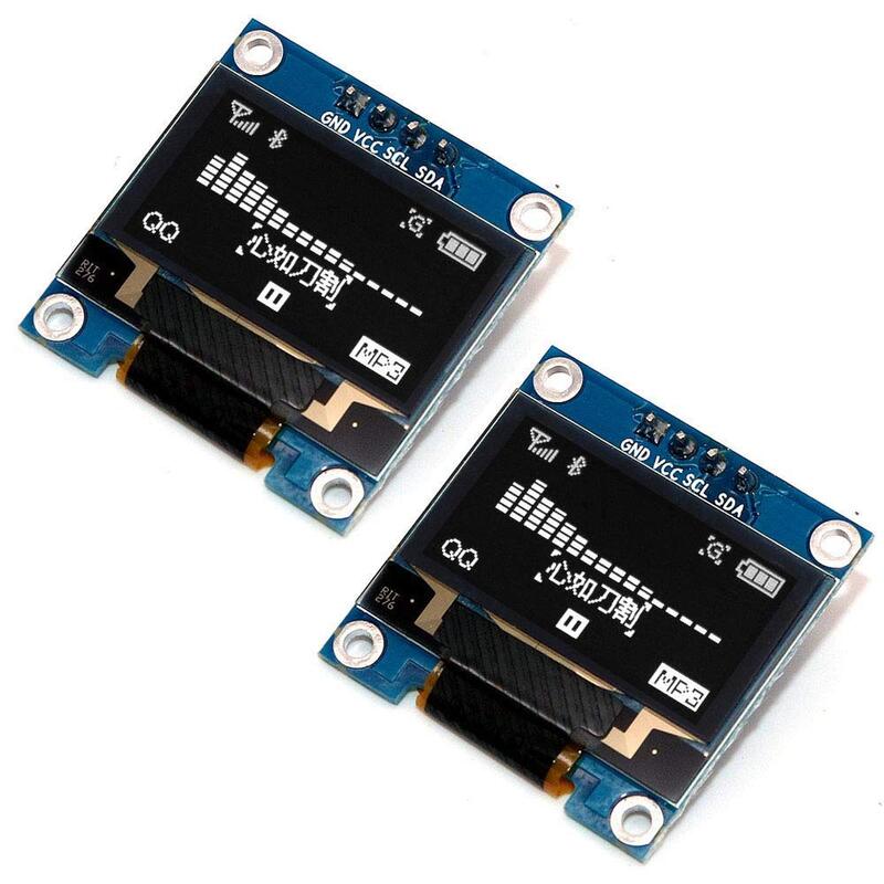 OLED 126X64 Modul Tampilan untuk Arduino Biru IIC I2C 4Pin untuk Berkomunikasi 0.96 "Papan Layar LCD OLED Biru untuk GND VCC SCL SDA