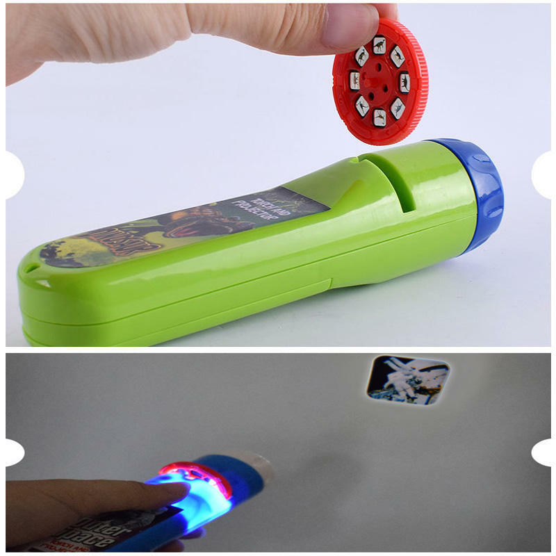 Spopito – Puzzle interactif Parent-enfant, jouet lumineux pour l'éducation précoce, Animal, dinosaure, projecteur coulissant, lampe pour enfants