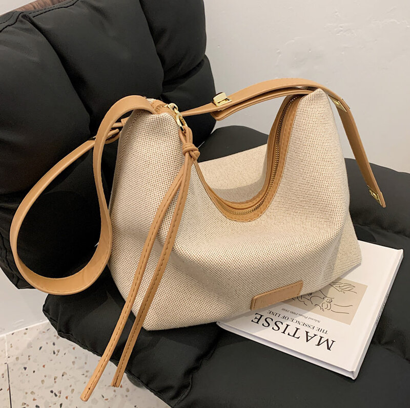 Borse e borsette borsa di tela per donna borsa a tracolla a spalla da donna borsa di design di lusso borsa a secchiello per baguette