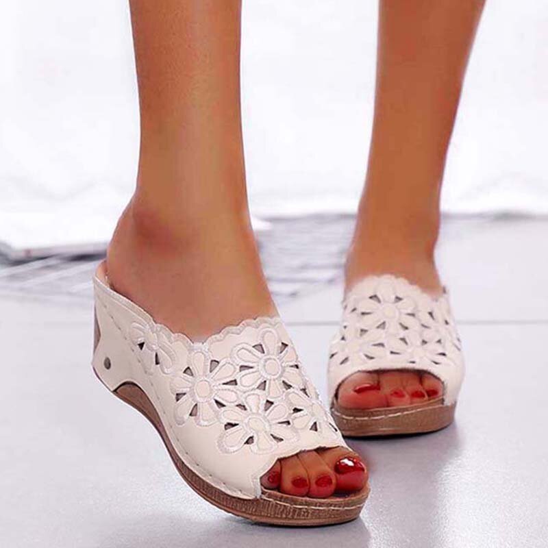 Damskie sandały na platformie rzymskie buty damskie z grubej podeszwy plażowe sandały damskie platformy Walking sandały damskie buty duże rozmiary