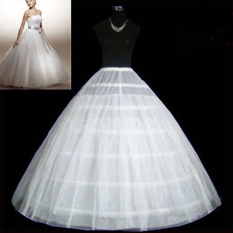 Nowy w Tren 6 obręcze dwie warstwy tulle suknia ślubna suknia krynoliny Slip podkoszulek do sukni ślubnej akcesoria ślubne