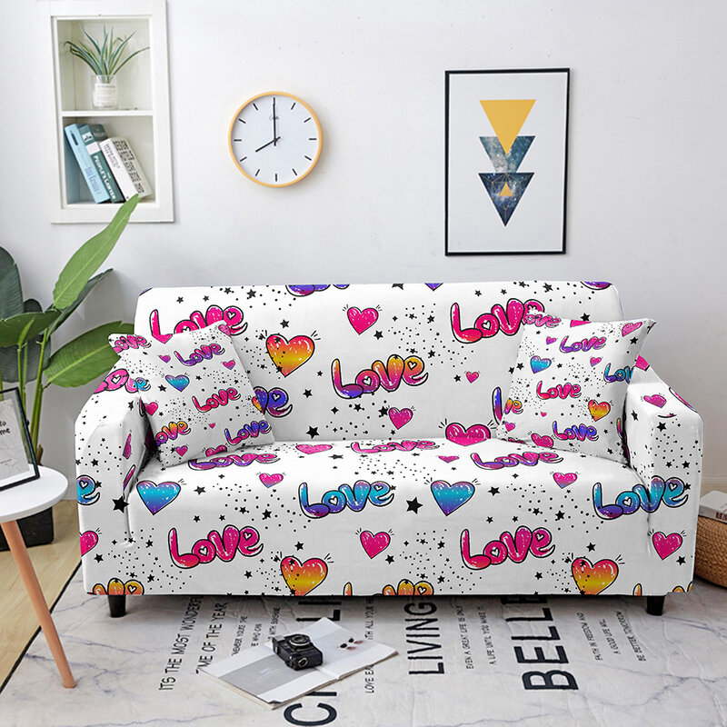 عيد الحب مرونة غطاء أريكة لغرفة المعيشة تمتد أريكة أغطية ل شكل الزاوية أريكة حامي غطاء أريكة كرسي 1-4 مقاعد