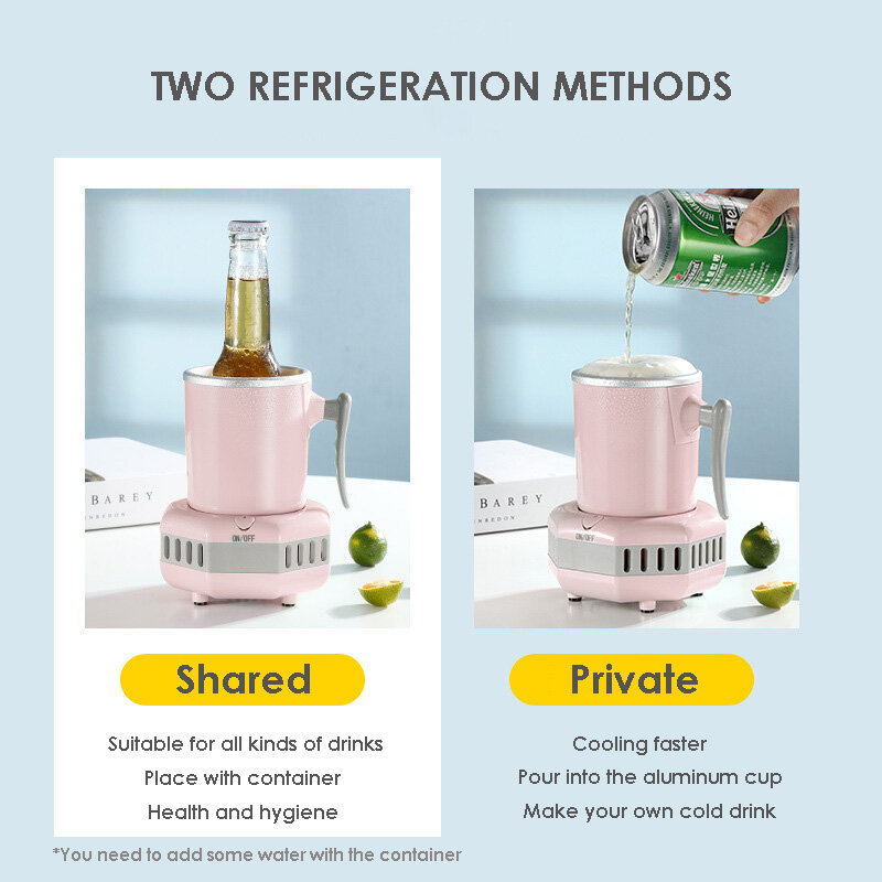 Refrigerador elétrico de refrigeração copo para carro escritório em casa refrigerar portátil bebidas cola cerveja café suco água mini refrigerador 110v/220v
