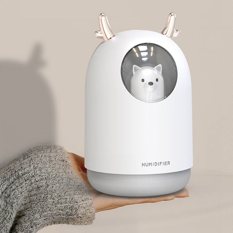 Ночсветильник с увлажнителем для животных, перезаряжаемый Ароматический диффузор для детской, спальни, креативный подарок с романтичной лампой и USB