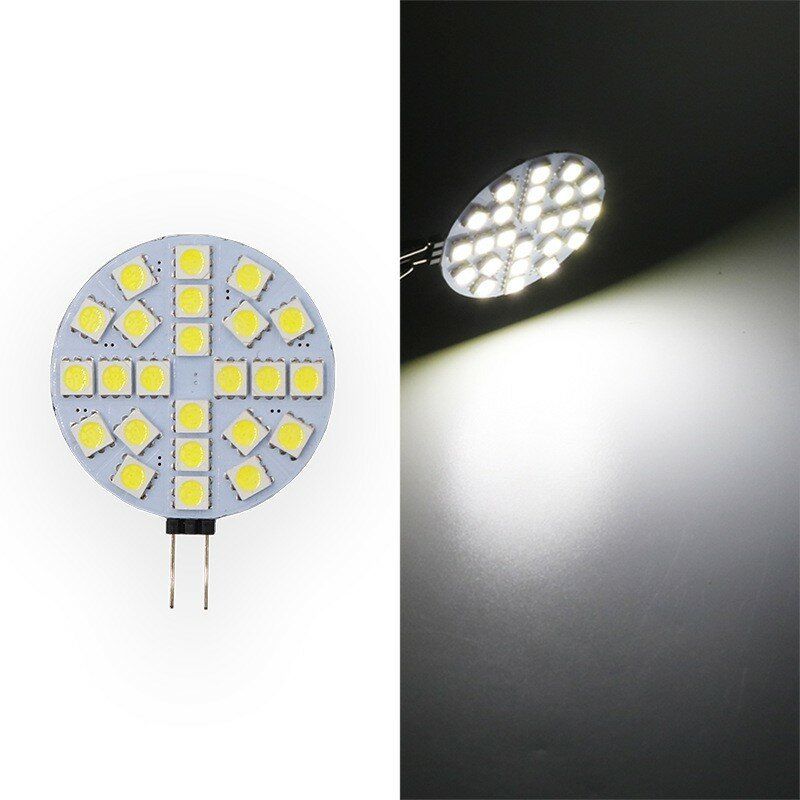 Mini lampe LED épis de maïs, projecteur 15 * 5730SMD 5W G4, ampoule led haute puissance 360 degrés, lampe de remplacement halogène 12V