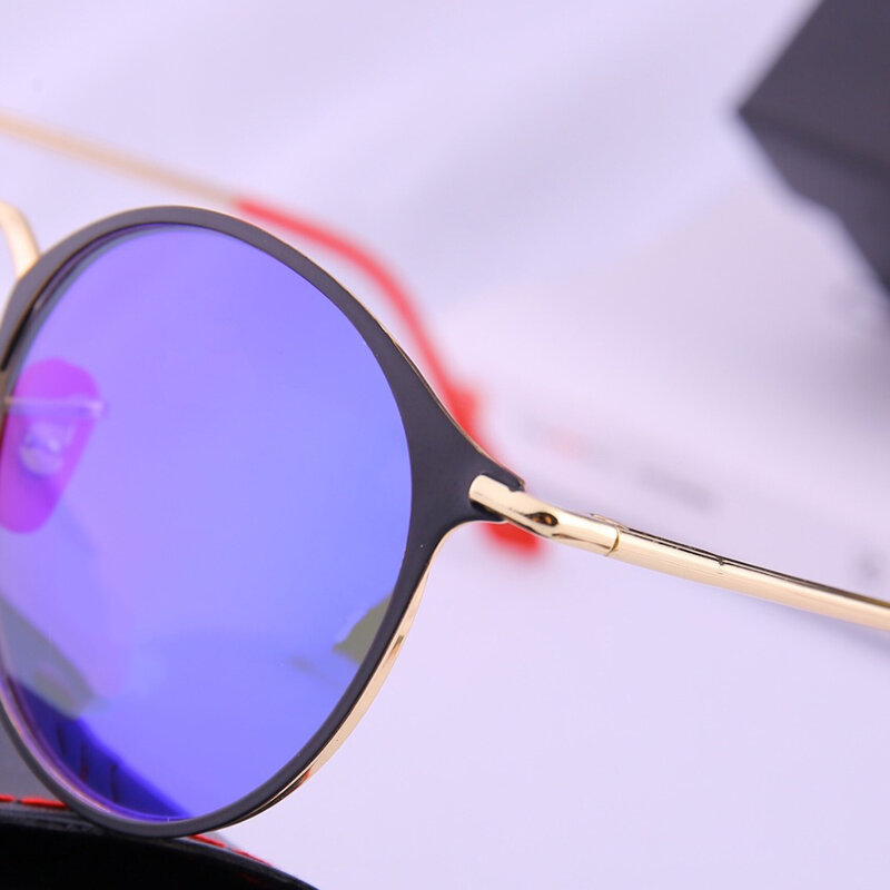 Luxus Marke Cat Eye Sonnenbrillen Frauen Männer Polarisierte Gläser UV400 Vintage Brillen Metall Rahmen Reflektierende Farbe Objektiv Gafas De Sol