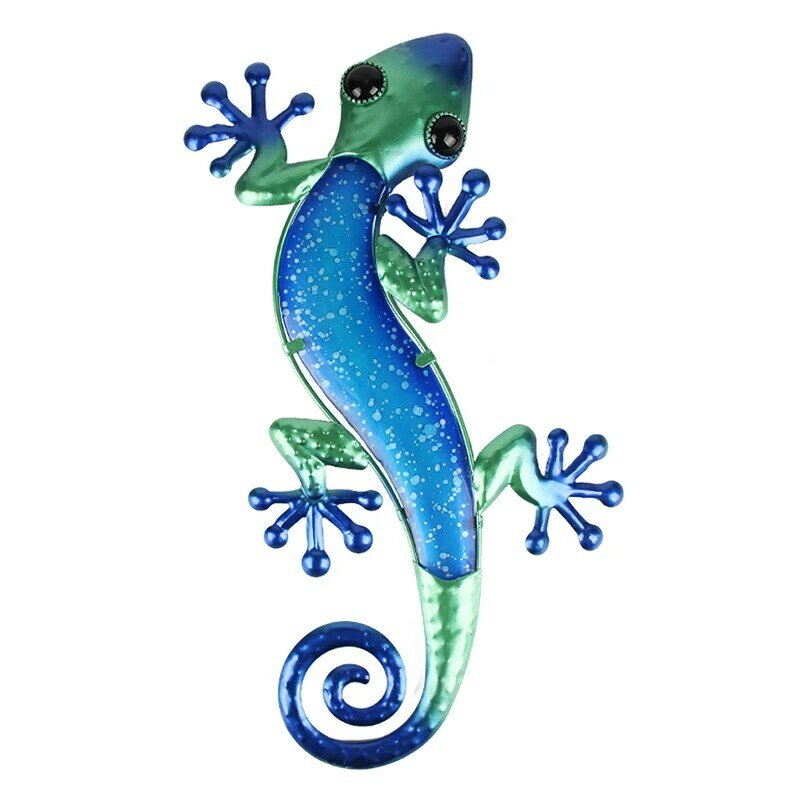 Gecko-illustration murale pour jardin, Statues d'animaux d'extérieur, accessoires miniatures, Sculptures, pour cour
