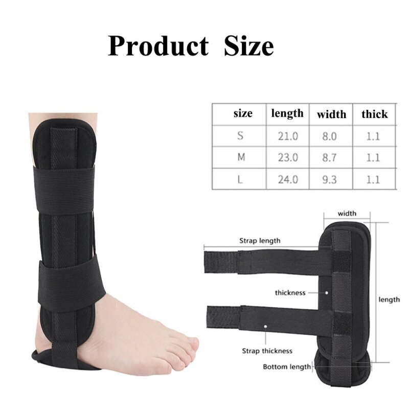 1PC 조정 가능한 가압 발목 지원 발목 괄호 붕대 스트랩 스포츠 안전 조정 가능한 발목 보호기는 가드를 지원합니다