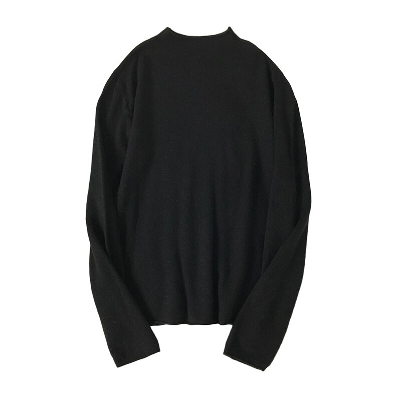 Suéter de lana de manga larga para mujer, ropa interior ajustada para adelgazar, otoño e invierno, 2020