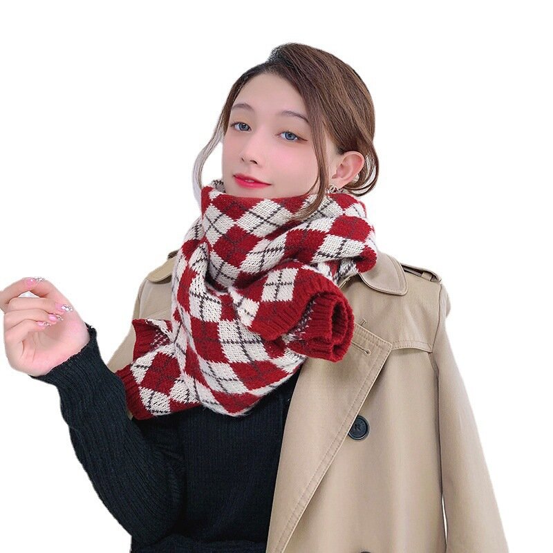 カシミアニットの女性用スカーフ,ファッショナブルな女性用スカーフ,暖かいショール,バンダナ,長くて厚い毛布,新しい秋冬コレクション2021