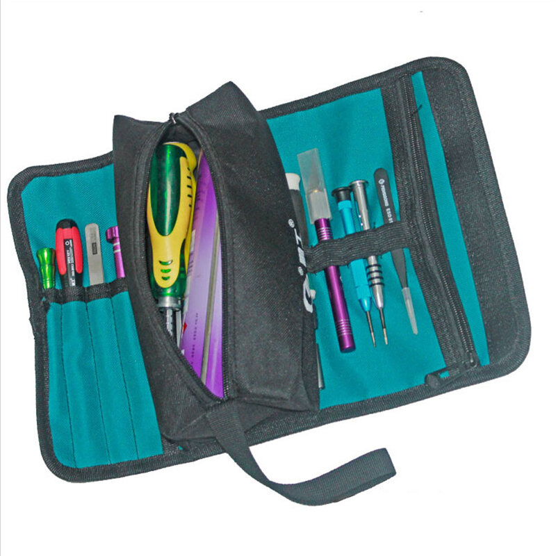 다기능 도구 가방 접는 렌치 방수 실용 운반 핸들 옥스포드 롤 가방 휴대용 수리 도구 스토리지 가방