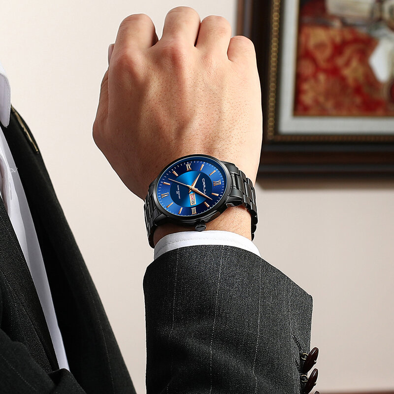 CRRJU New Fashion orologi da uomo con acciaio inossidabile Top Brand Luxury Sports orologio al quarzo impermeabile orologio da uomo Relogio Masculino