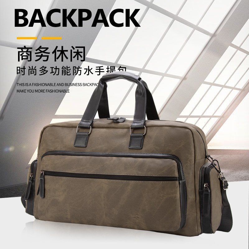 YILIAN-bolsa de viaje esmerilada para hombre, bolso informal de gran capacidad, a la moda, con textura mejorada, para deportes y fitness