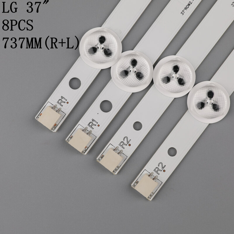 Fita de led novo original para retroiluminação., 8 peças para lg 37ln5403 37ln540b 37ln541u 37la613v 37la615v latwt370r 6916l-1138a 1137a 11340.