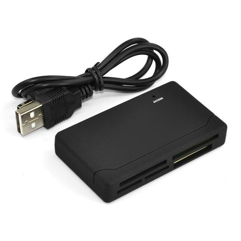 올인원 메모리 카드 리더기 USB V2.0 외장형 카드 리더기 SD SDHC 미니 마이크로 M2 MMC XD CF 리더기 (MP3, 디지털 카메라 용)