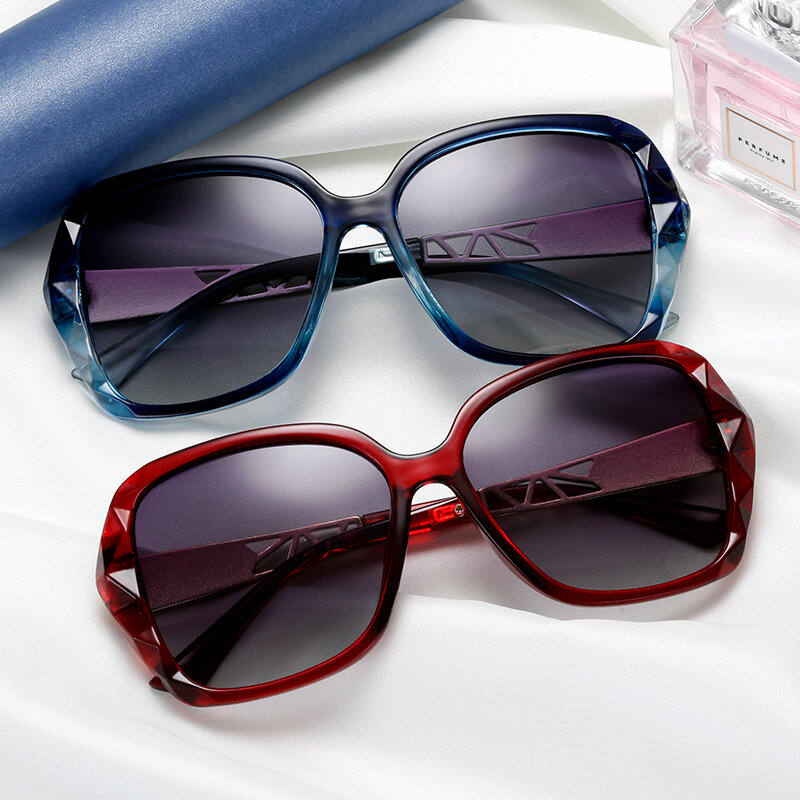 Óculos de sol feminino de luxo, óculos de sol vintage uv400