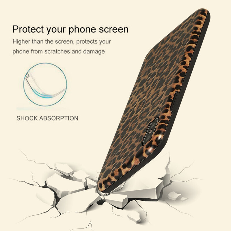 LAPOPNUT Phone Case for IPhone 11 Pro Xs Max Xr X 8 7 Plus 6 6s SE 2020 12 Mini Classic Leopard Flexible Soft Rubber Cover Coque