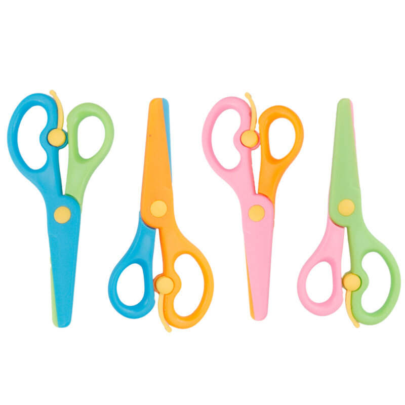Cartoon Kids Safety Scissors Paper Cutting Cute Animal Gift Stationery School Office Supplies