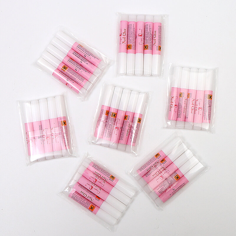 10pcs 2g Nail Glue Mini Professional Nail Adhesive Suitable for Sticky Nails Rhinestone Glue for Professional Salon or Home Use
