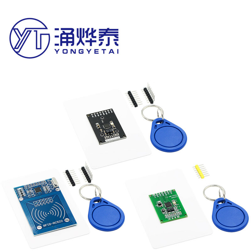 Tarjeta de radio frecuencia RFID RC522, módulo de inducción de tarjeta IC para enviar llavero de tarjeta S50 Fudan, nuevo MFRC-522