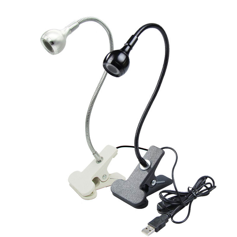USB Led na biurko Mini klip na elastyczne jasne Led lampa UV regulowany klej suszarka do paznokci gotówka produkt medyczny detektor z przełącznikiem