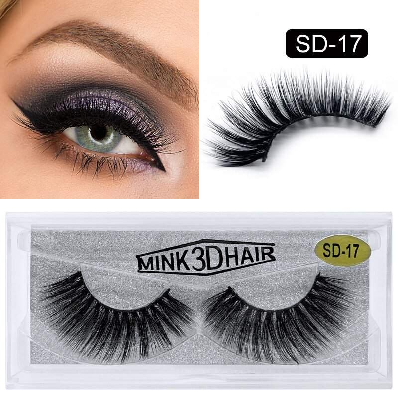 5D Mink Lashes Strips Custom Eyelashes Packaging Dramatic Lashes 25MM Mink Eyelashes Bulk Long Thick Silk Eye Makeup Accessories