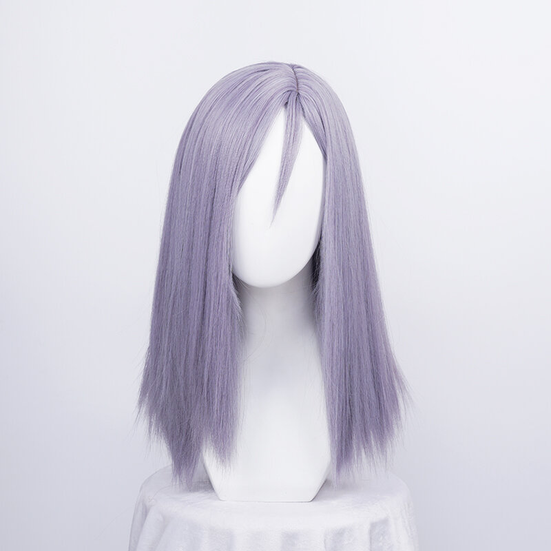 Game Magic Awakening Ivy Warrington Cosplay Wig Grey Purple Straight Wig Heat Resistant Synthetic Hair Halloween Party Carnival
