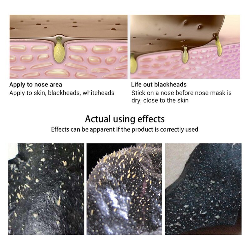 Środek do usuwania zaskórników LANBENA maska bambusowy węgiel drzewny nos Peeling maski czyszczenie zmniejszanie porów usuń czarną kropkę naklejane paski pielęgnacja skóry