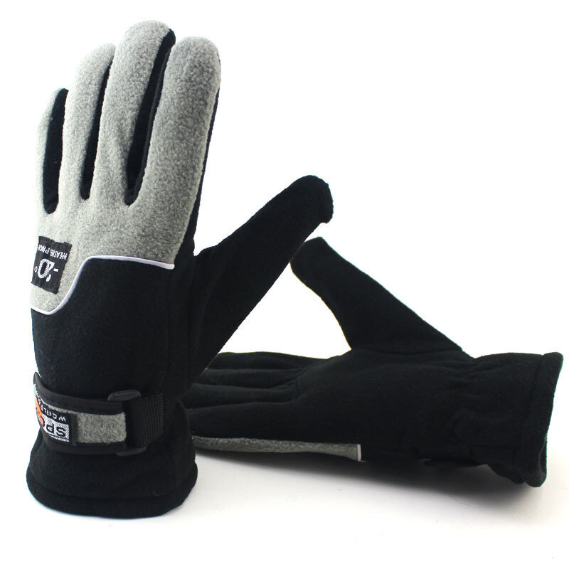 Wodoodporne polarowe zimowe ciepłe rękawiczki męskie rękawice narciarskie rękawice snowboardowe jazda motocyklem zimowe śnieg Windstopper damskie rękawiczki