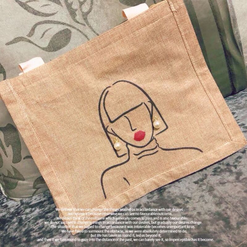 Bolsa artesanal diy de ombro, bolsa de lona pintada à mão com estilo de pintura, para presente de criança, 2020
