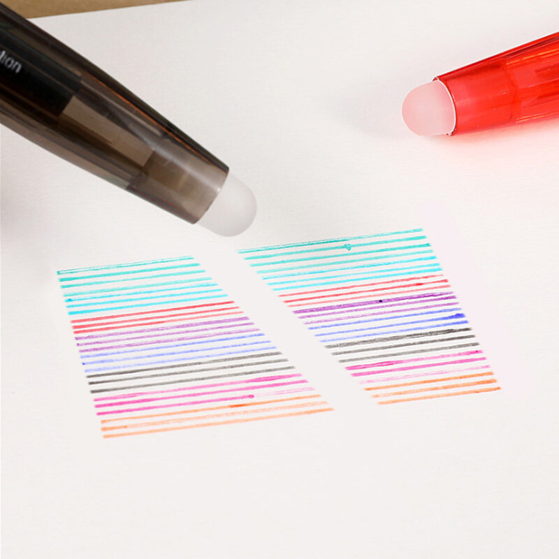 8 pçs/set 8 cores para escolher 0.5mm kawaii caneta apagável gel mágico caneta escola escritório material de escrita artigos de papelaria estudante